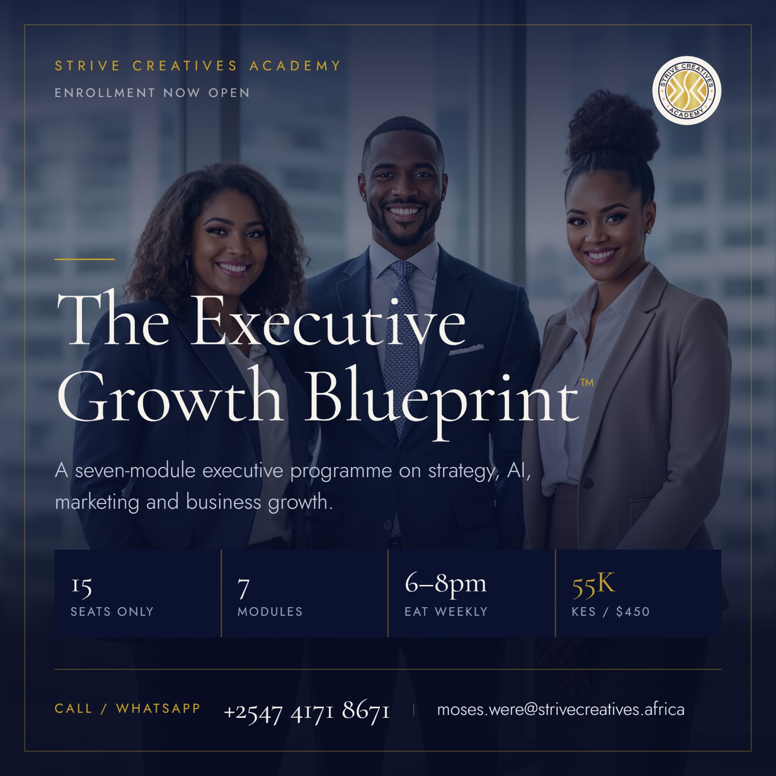 The Executive Growth Blueprint programme poster